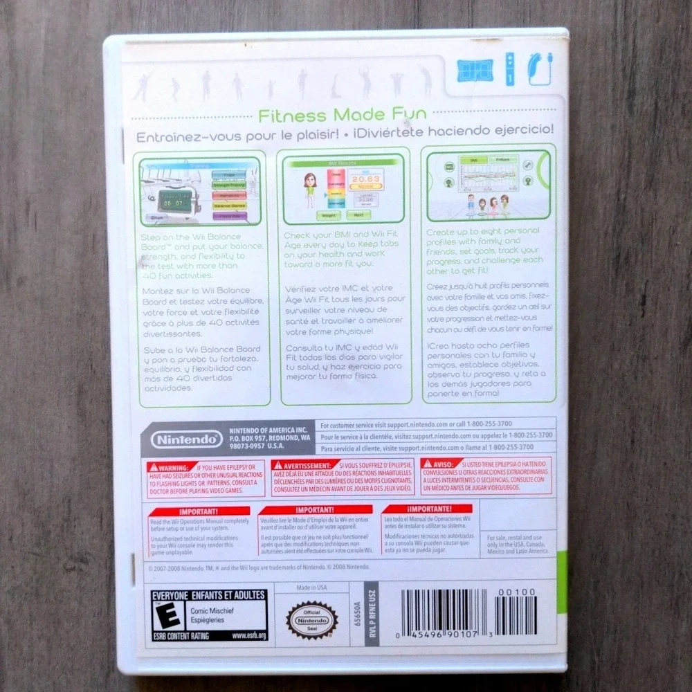Nintendo Wii Fit Video Game with Manual Case Tested‎